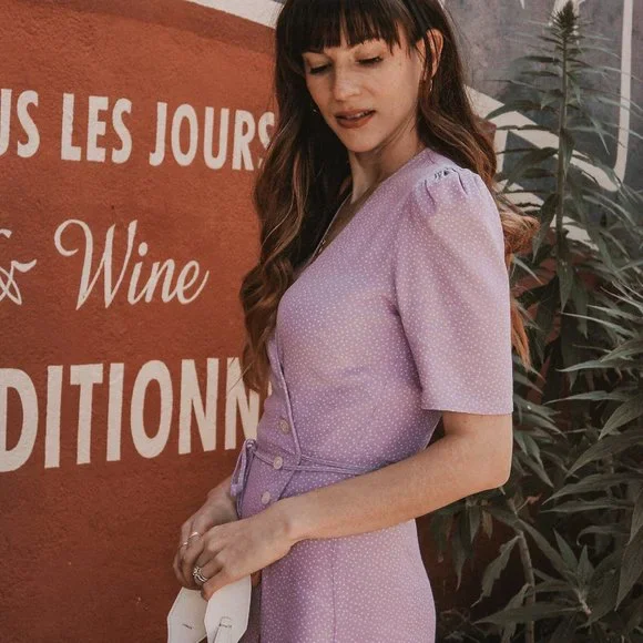 Rouje Gabin in lavender dot - Picture 7 of 13